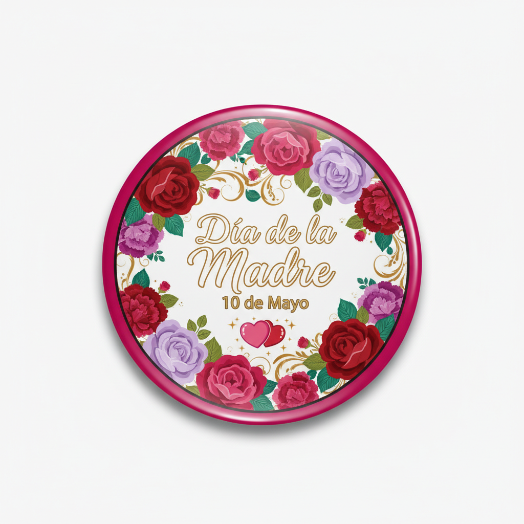 Dia de la Madre (May 10) Pinback 2.25-inch
