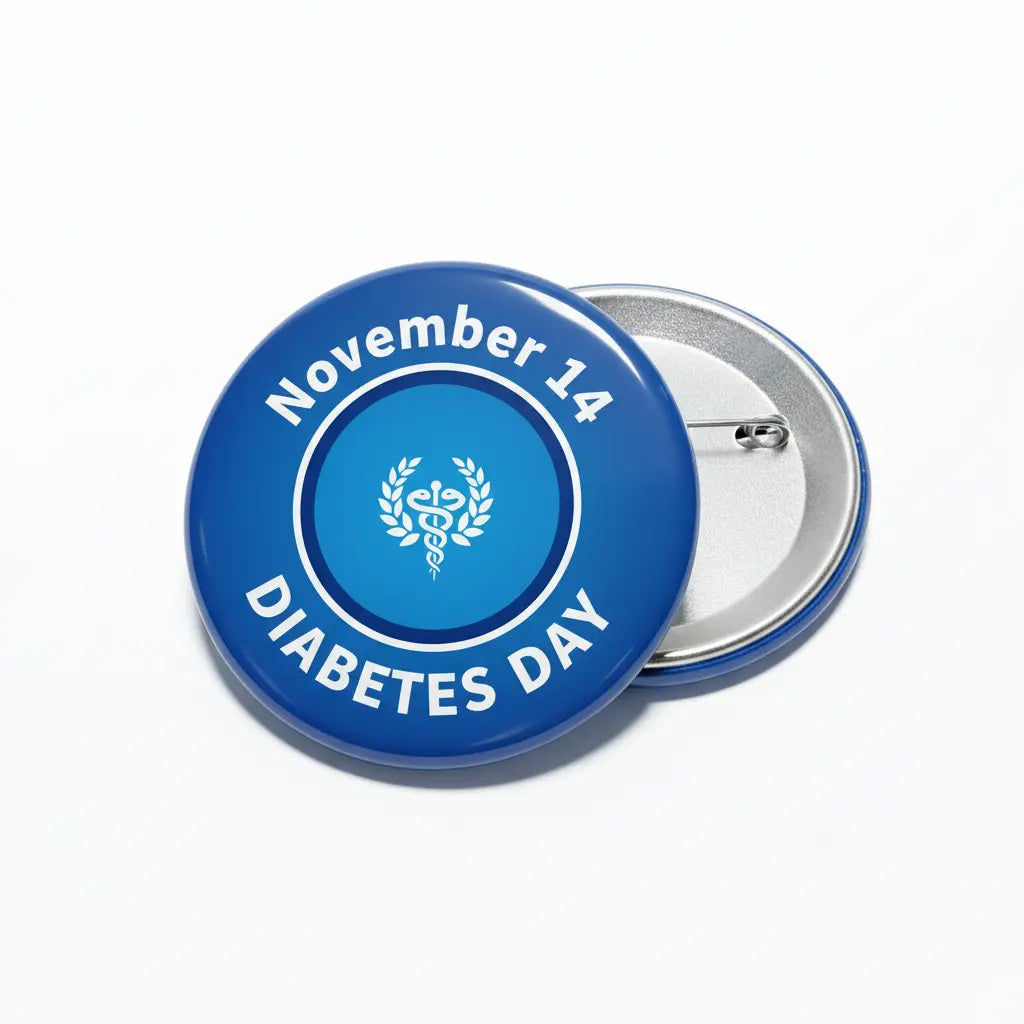 Diabetes Day (November 14) Pinback 2.25-inch