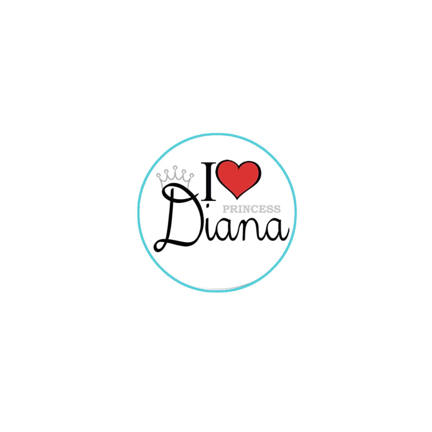 I Love Princess Diana Pinback 2.25" hats Girl k