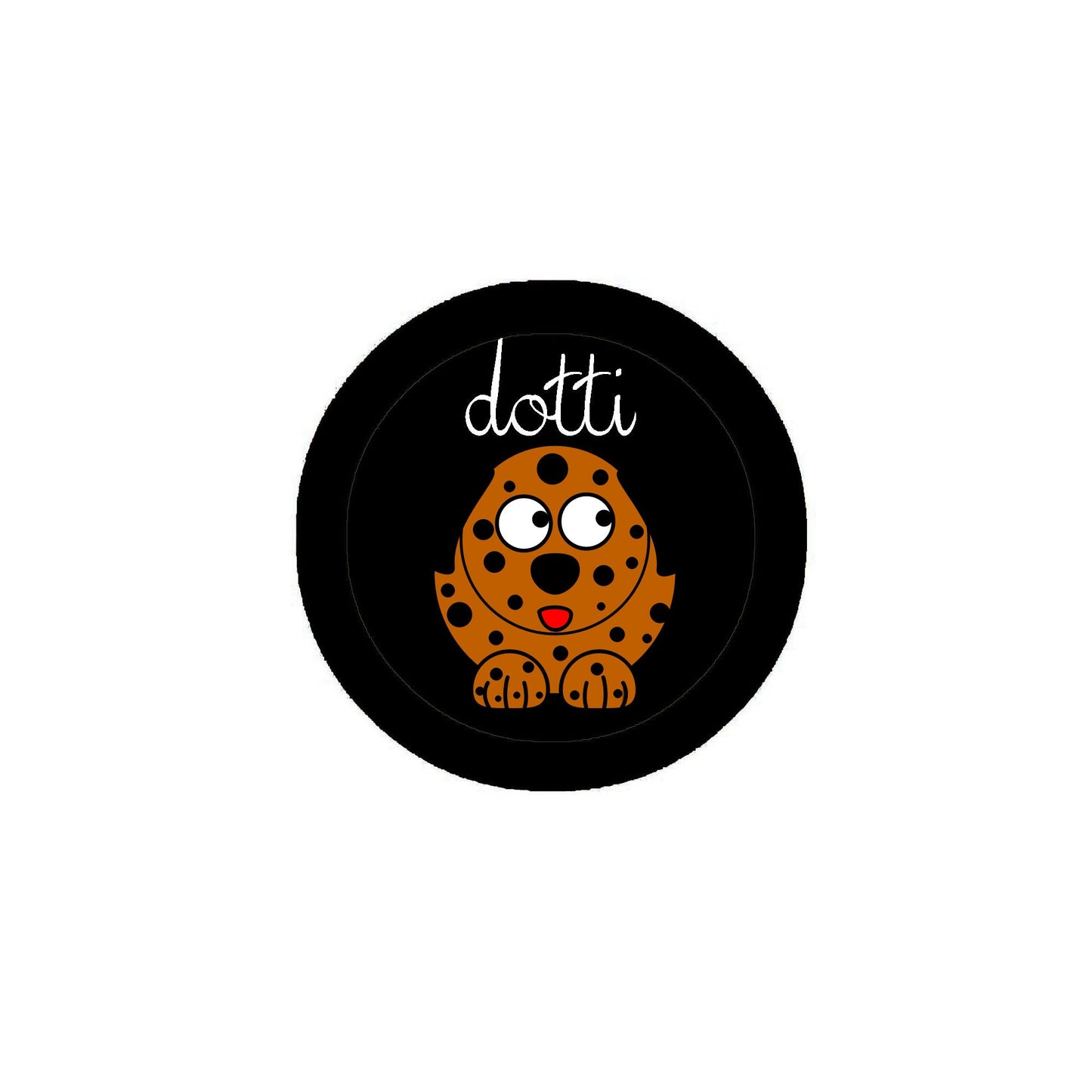 Pin de perro Dotti Dog de 2,25"