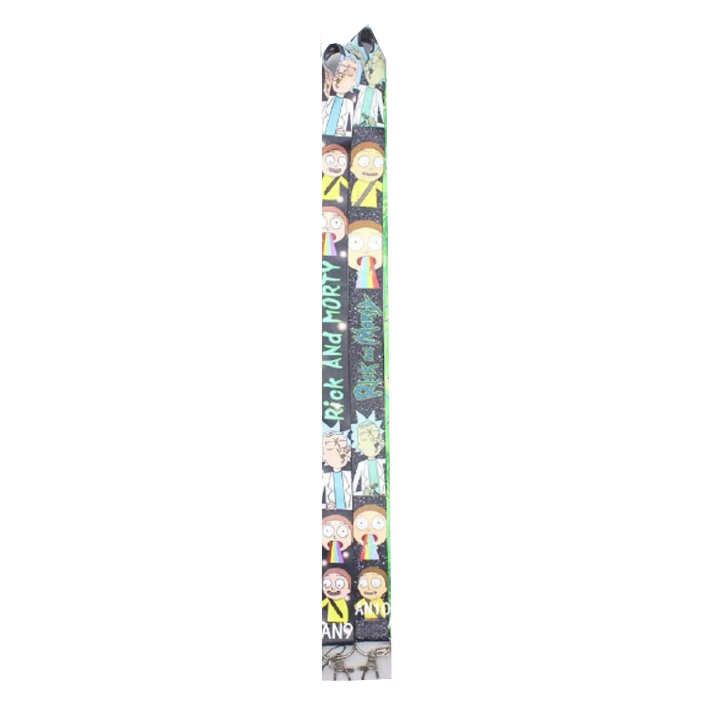 Printed lanyard keychain holder strap with metal clasp, multicolor face graphics