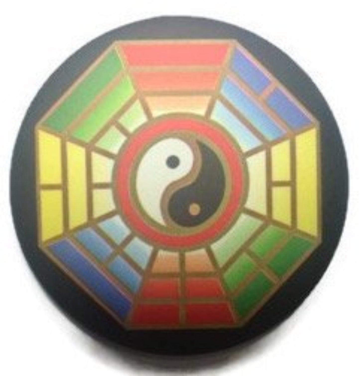 Chic Feng Shui Logo Sign Black Pin Badge Button 2.25-inch Default Title