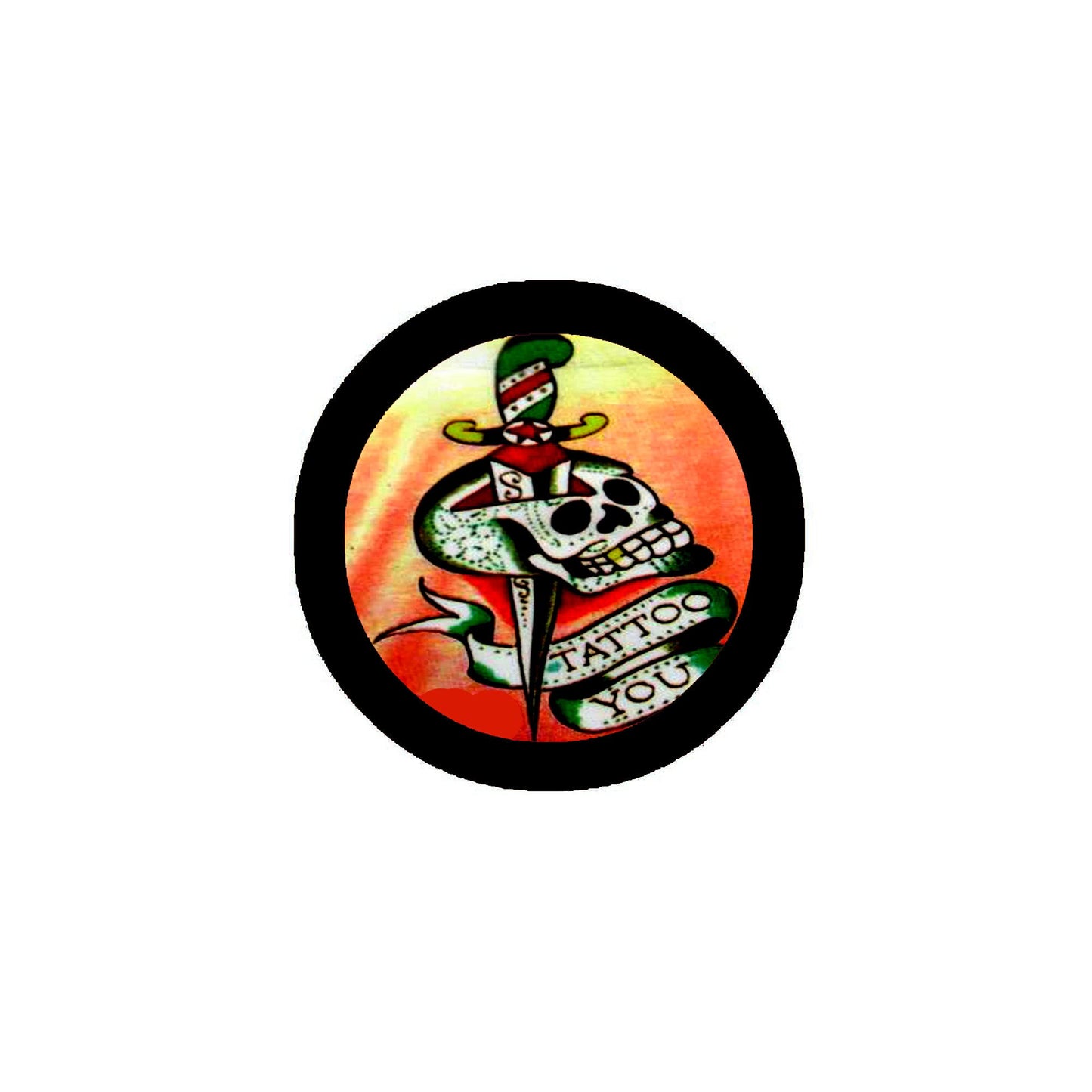 Tattoo Dagger 2.25" Pinback for Jackets, Backpacks, etc. Badge