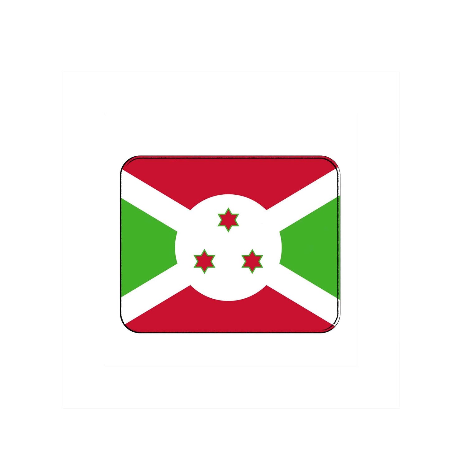 Burundi Country Flag Mouse Pad for Computers