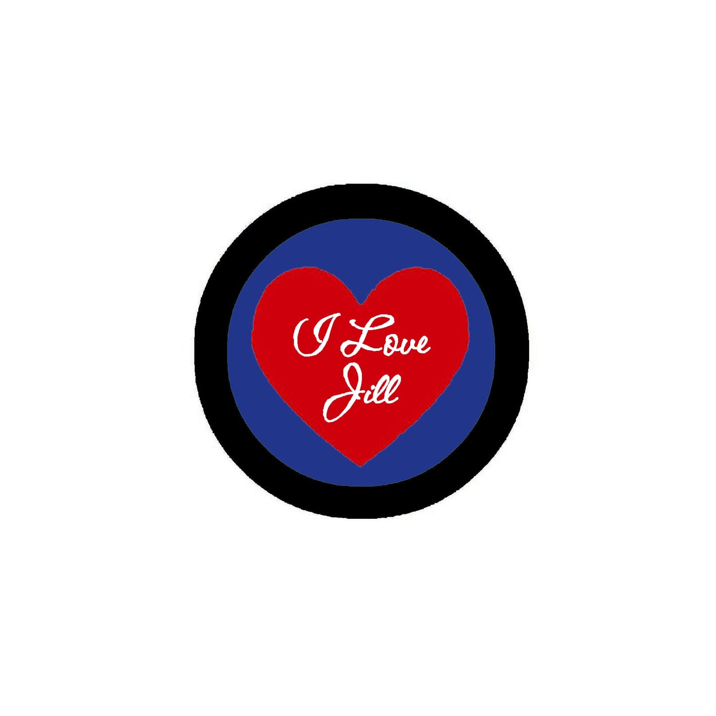 I Love Jill 2.25-inch Pinback Default Title