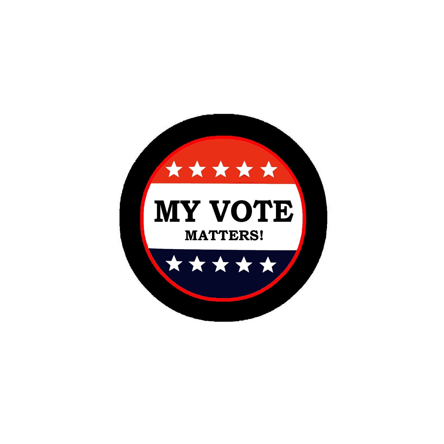 My Vote Matters 2.25" Pinback or Jackets, Backpacks, etc.