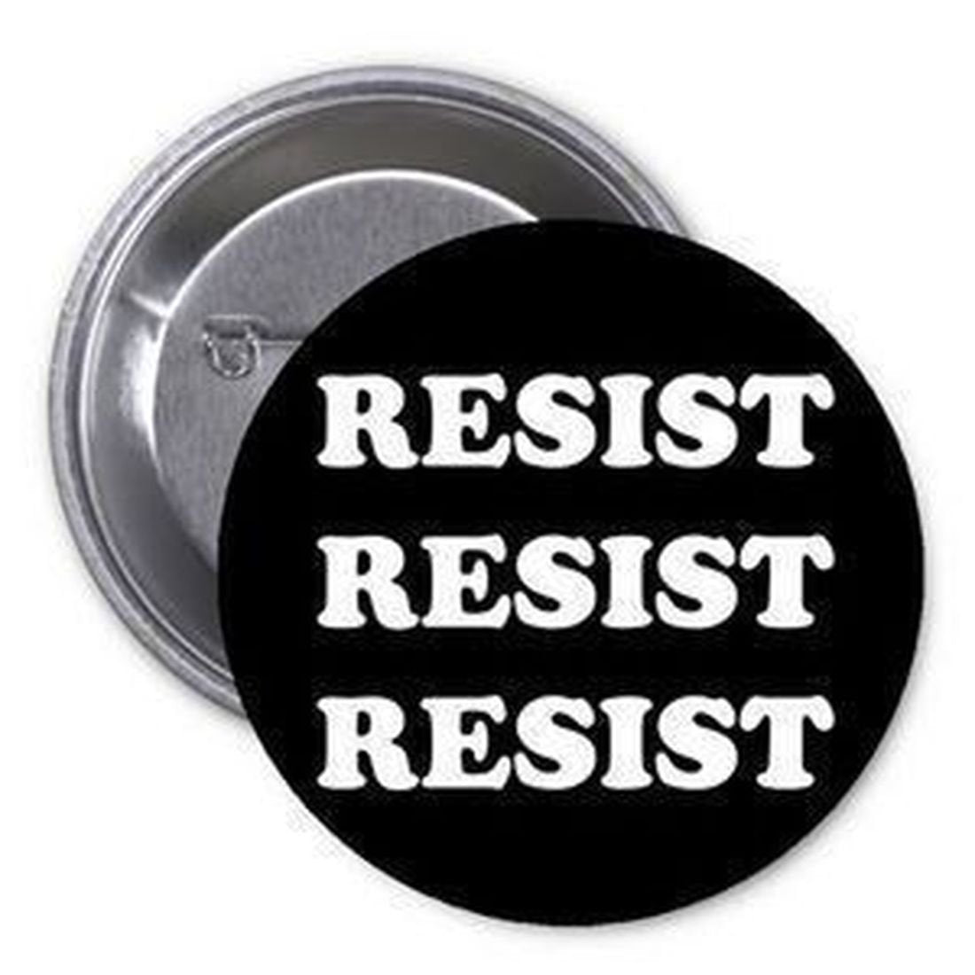 10 Pcs Resist Resist Pinback Button Pin 2.25" BLK Pinback Pin Button - Political
