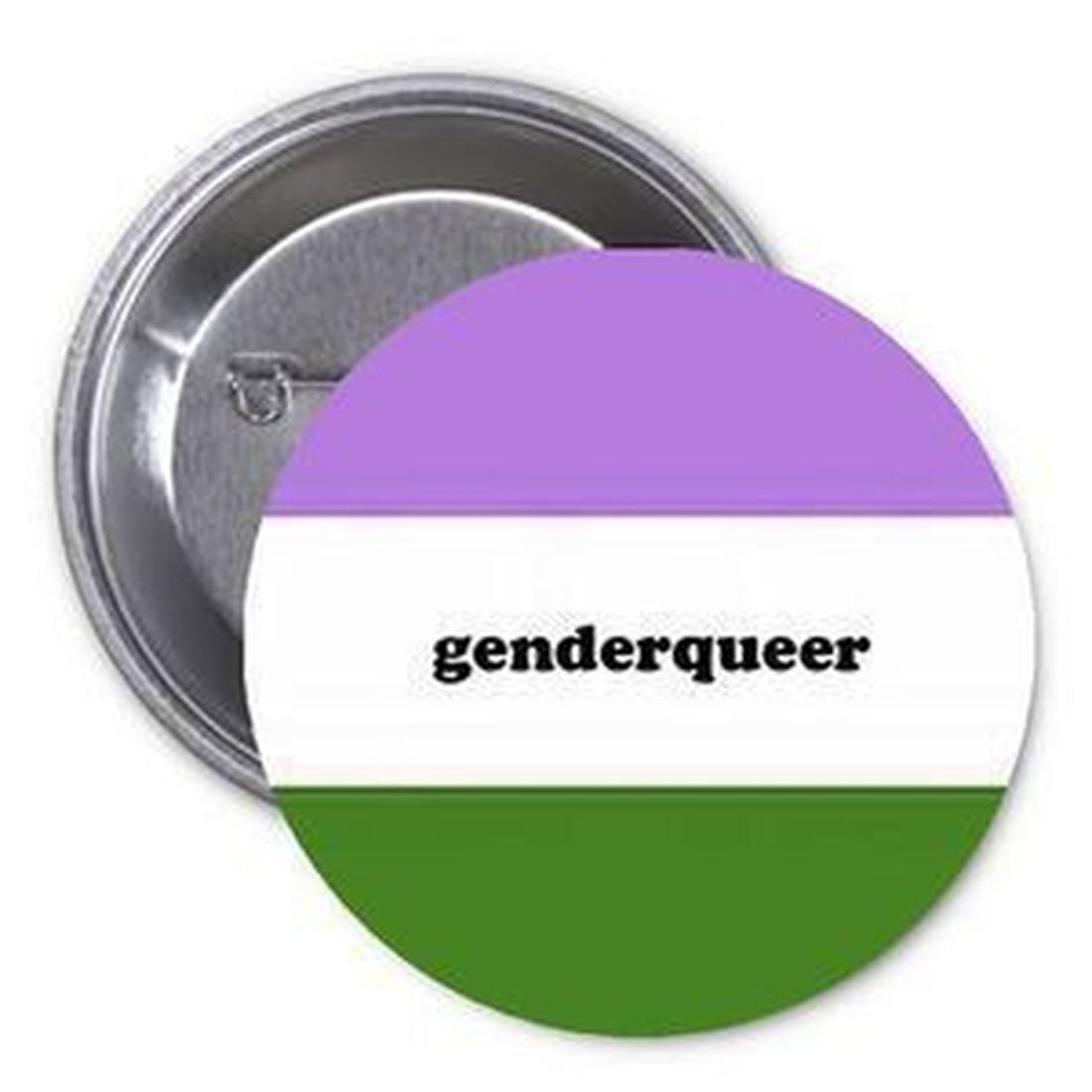 Genderqueer Symbol 1.25-inch Pinback Button Pin LGTB Pride Default Title