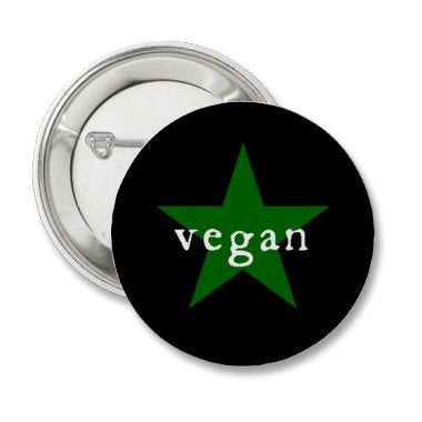 Vegan/Vegetarian 1 inch & 1 1/2 inch Size Button/Pin 8 Collection Set