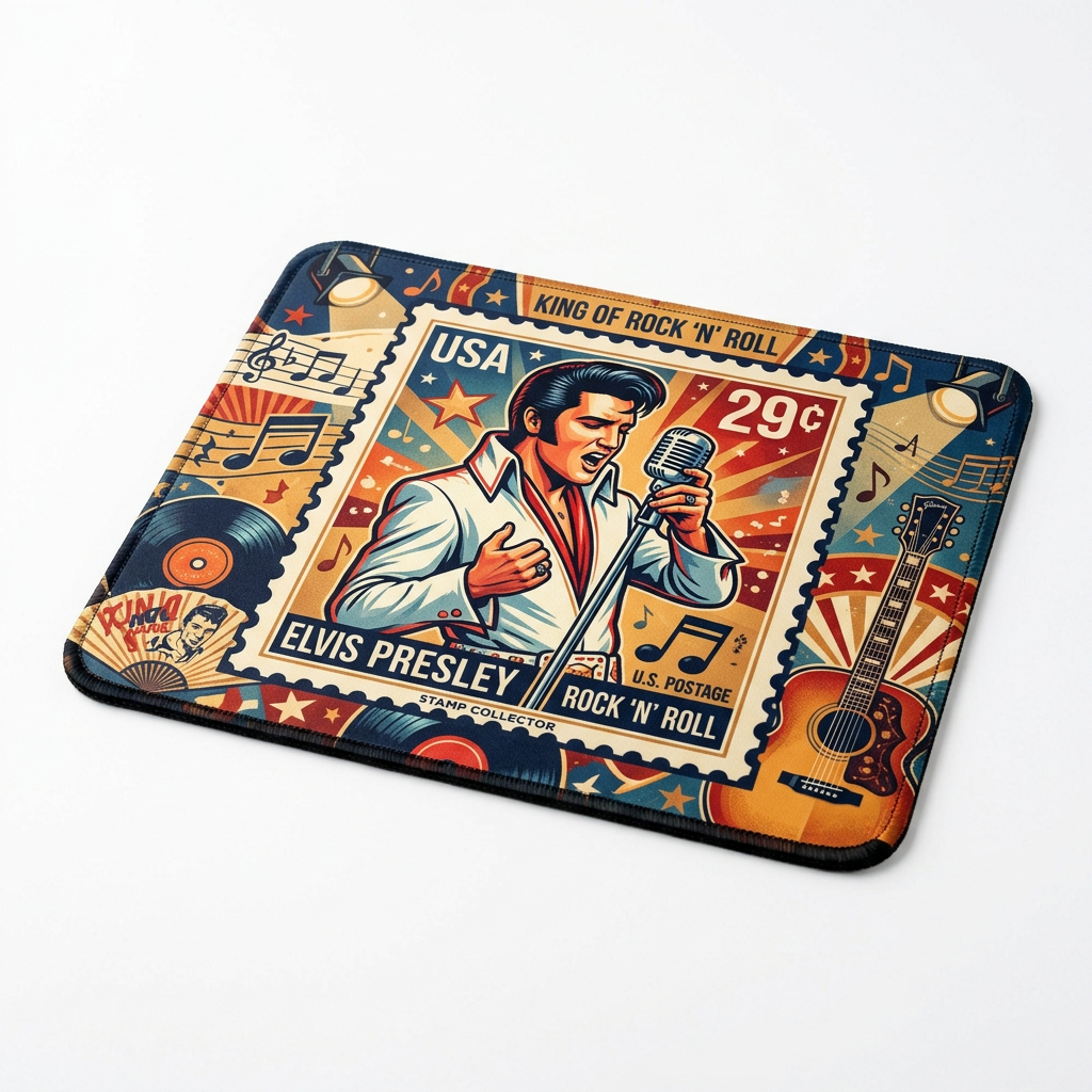 Elvis Stamp Computer Mouse Pad Singer V3