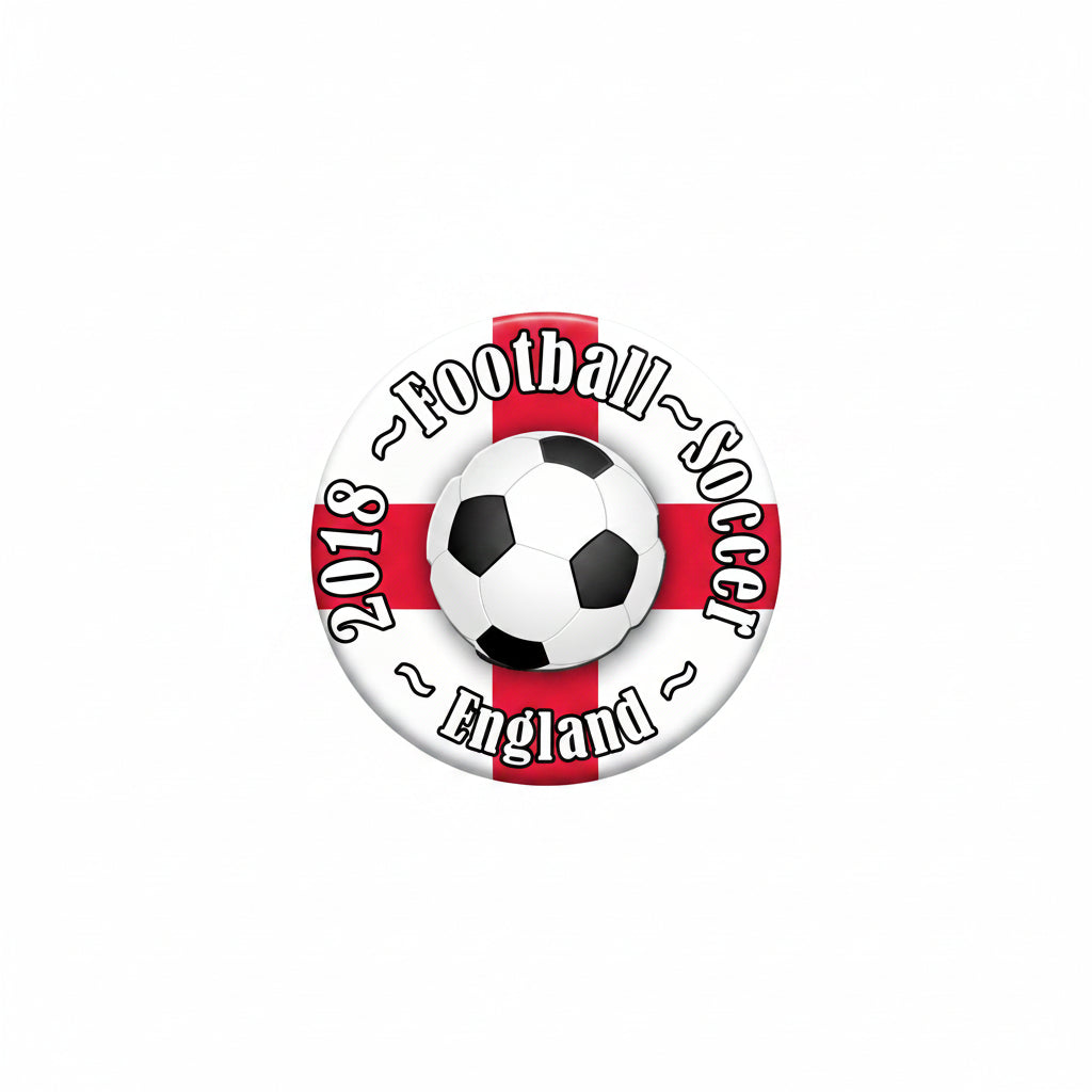 England Football Soccer Pinback 2.25-inch 2018 v2