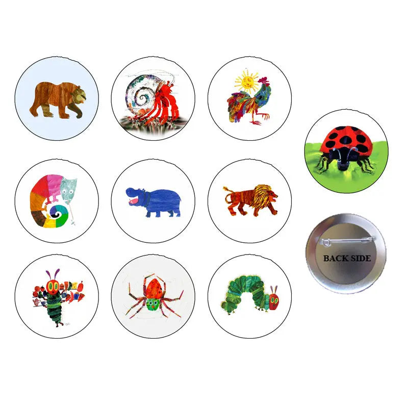 Eric Carle Pinback 1.25-inch 10 Pcs Set