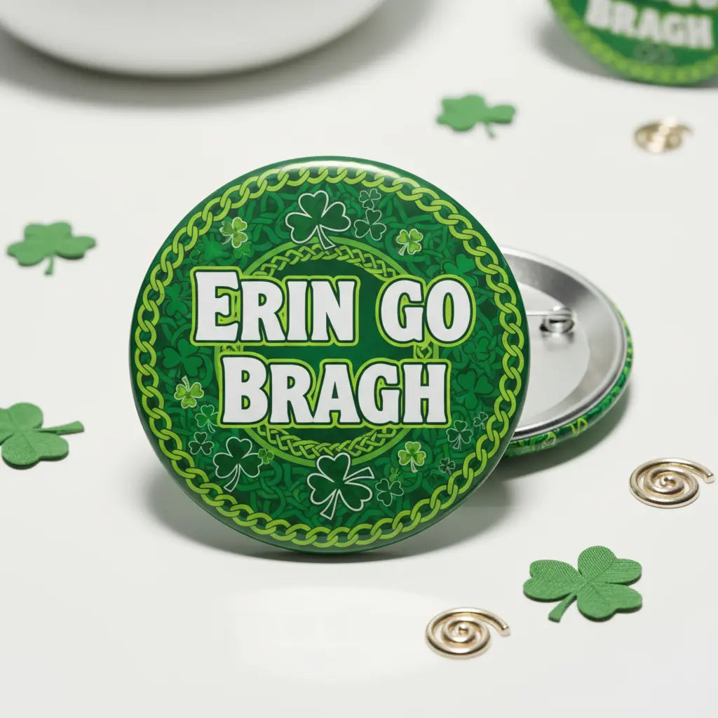 Erin go Bragh Button Pinback 2.25-inch