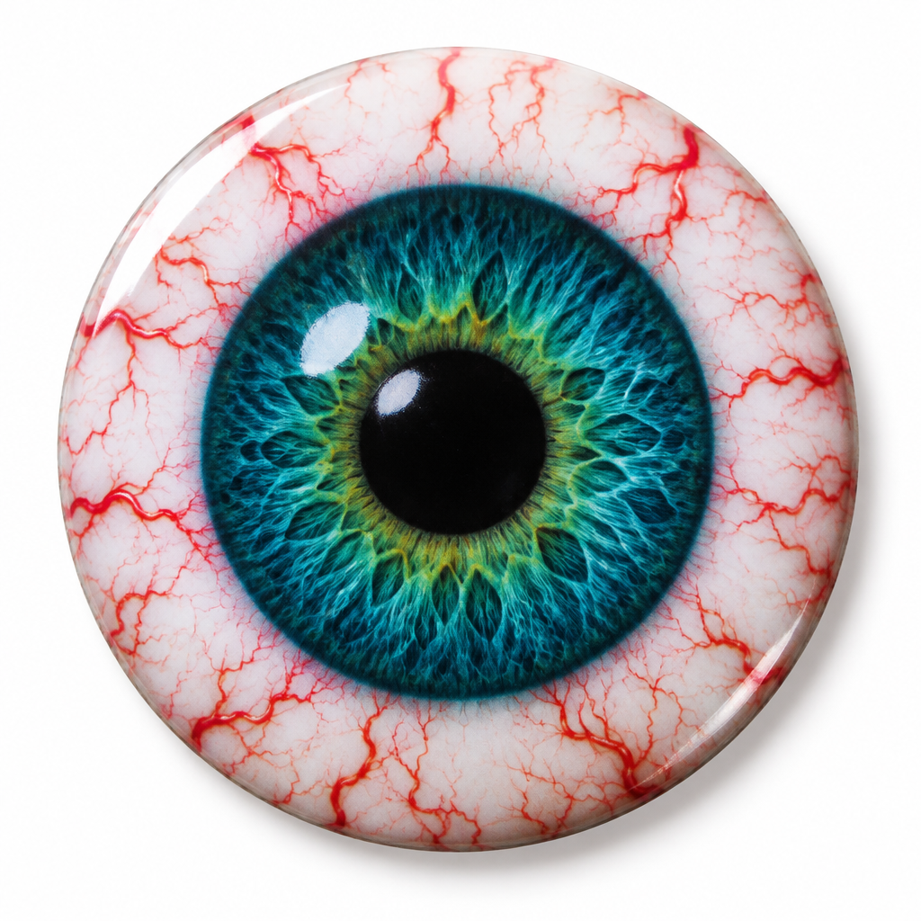 Eye Eyeball Pin Button 2.25-inch