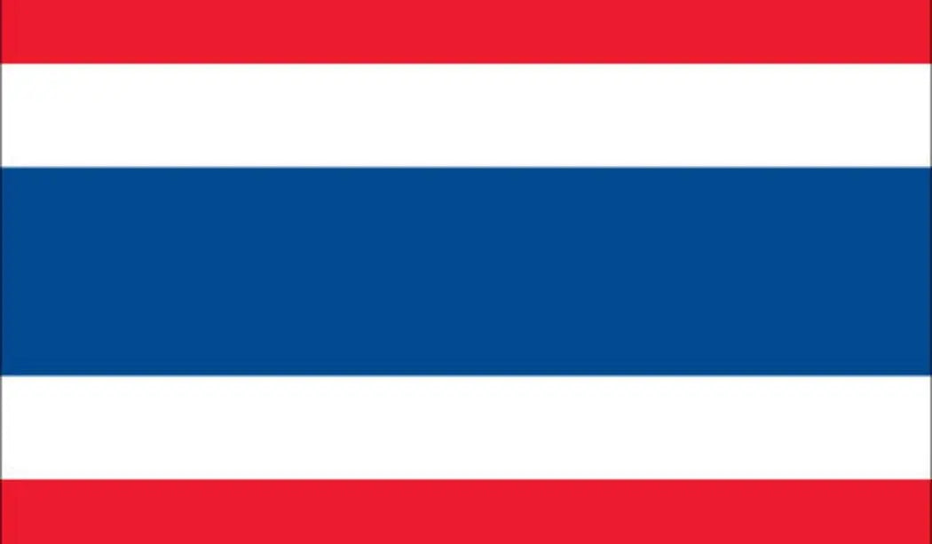 Thailand flag mousepad with red, white, and blue horizontal stripes