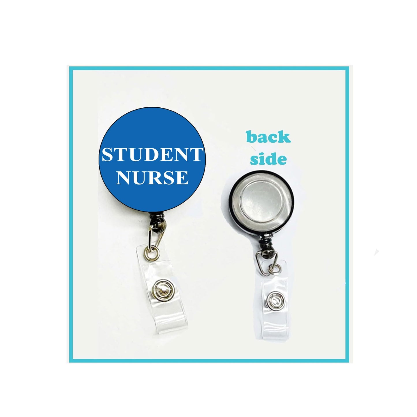 Student Nurse Badge Reels Cute Felt Retractable Badge Reels Themed Badge Holders Gift for Nurses Doctors ID Badges Name Cards Lanyards Holidays 1.45" Full