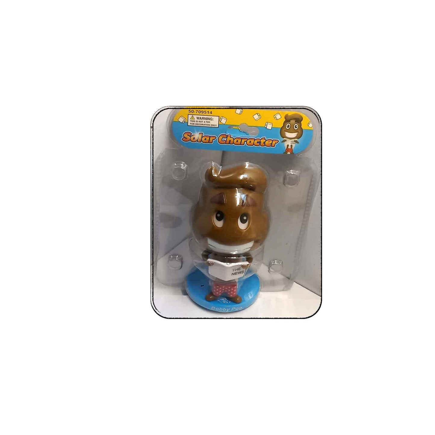 Christmas Emoji Poo in a Toilet Never Ending Dancing Solar Toy