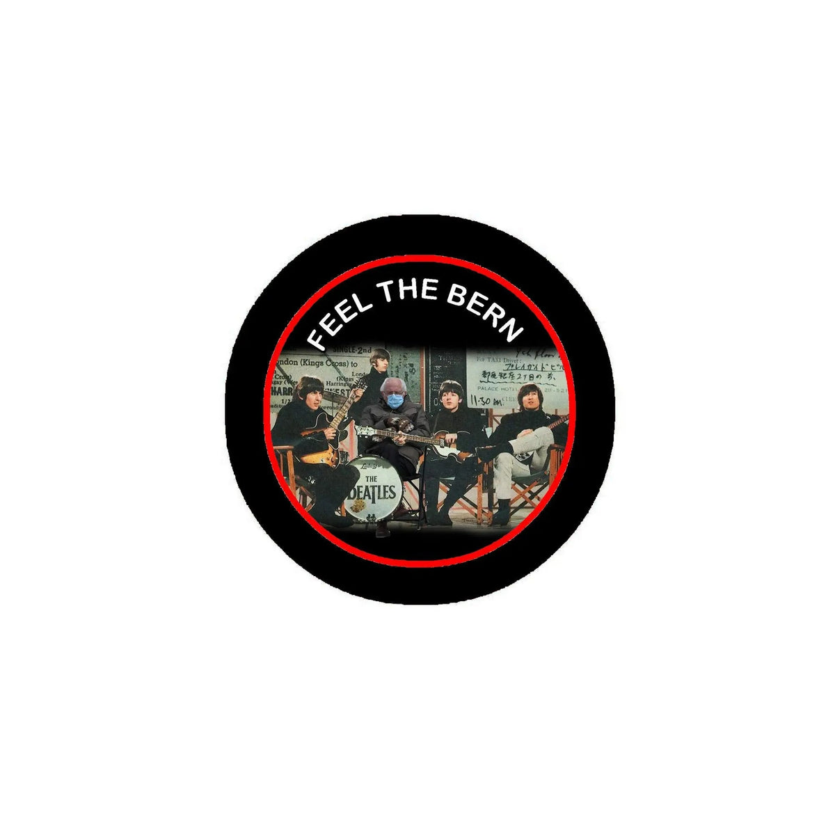 Feel the Bern Music Band 3 Magnet 3-inch - My Pinbacks