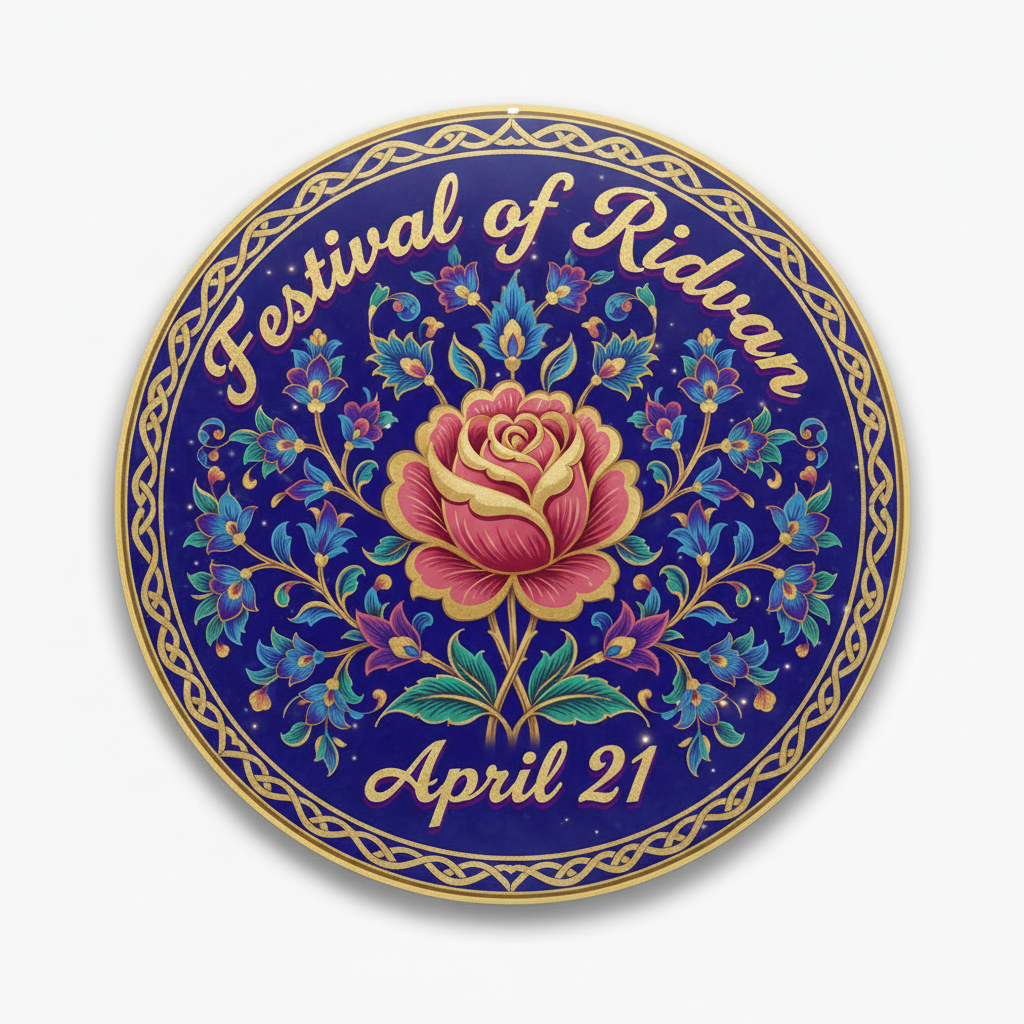 Festival of Ridvan (April 21) Pinback 2.25-inch