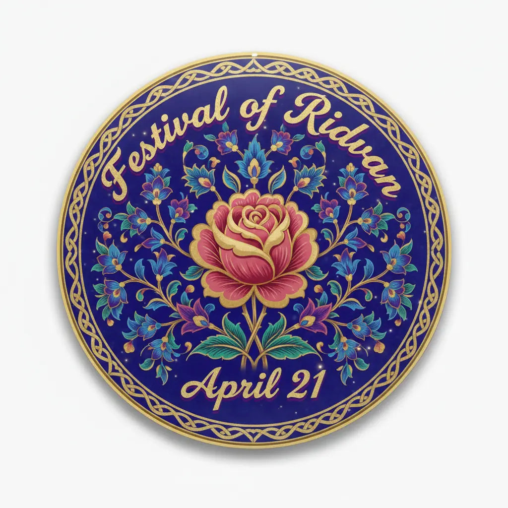 Festival of Ridvan (April 21) Pinback 2.25-inch