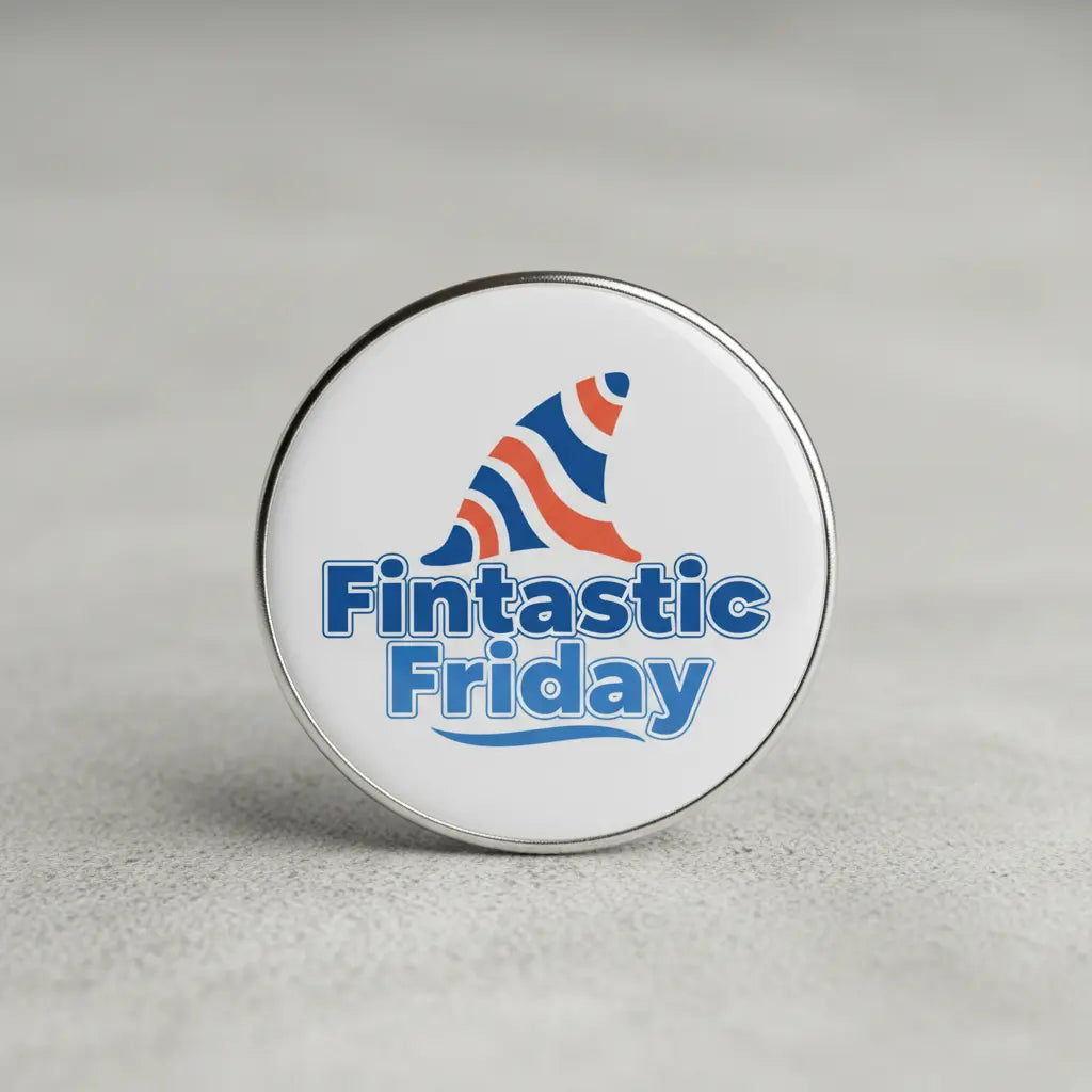 Fintastic Friday Pinback 2.25-inch