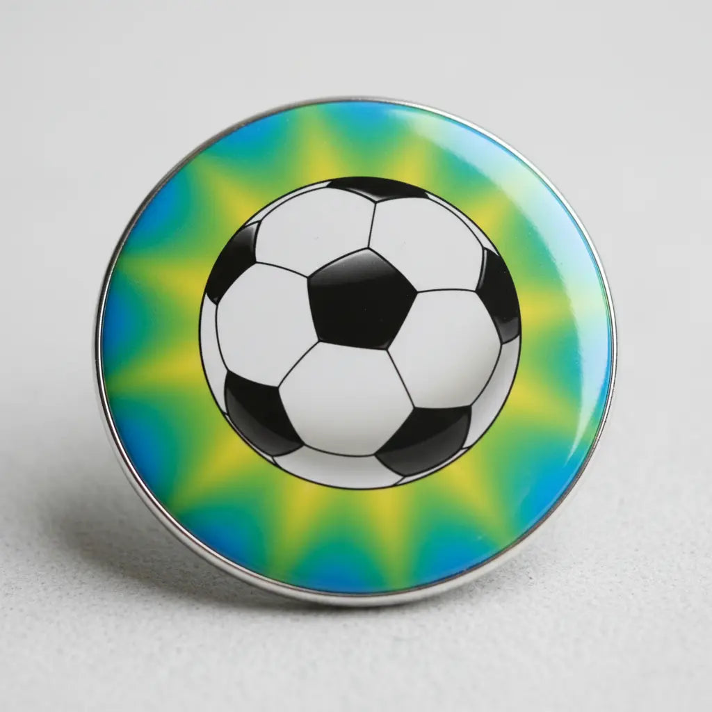 Football Soccer Pinback 2.25-inch