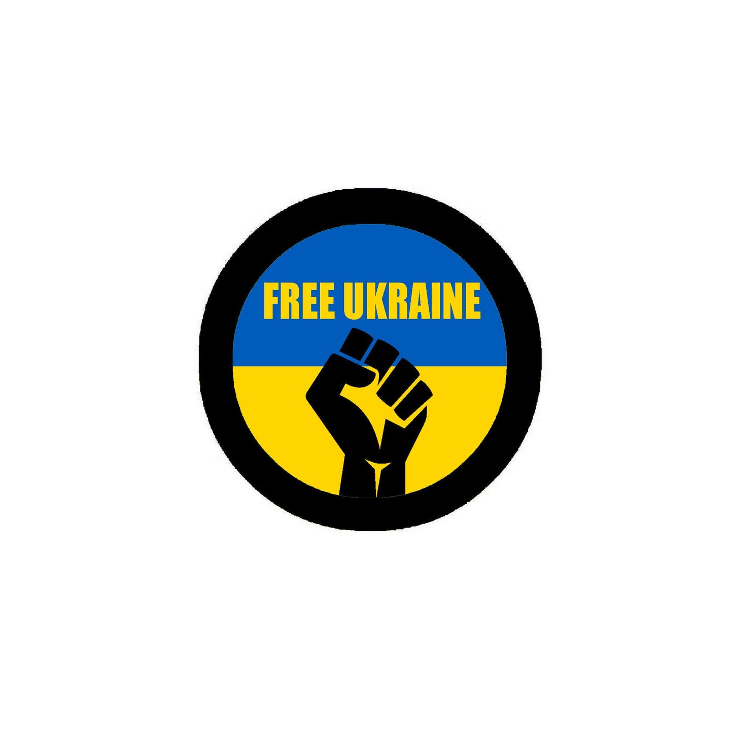12 Pcs Free Ukraine Pinback 2.25" Liberty