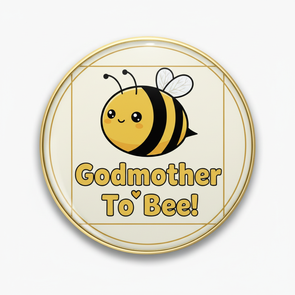 Godmother To Bee! Pinback 2.25-inch