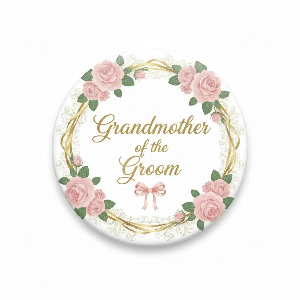 Grandmother of the Groom Pinback 2.25-inch