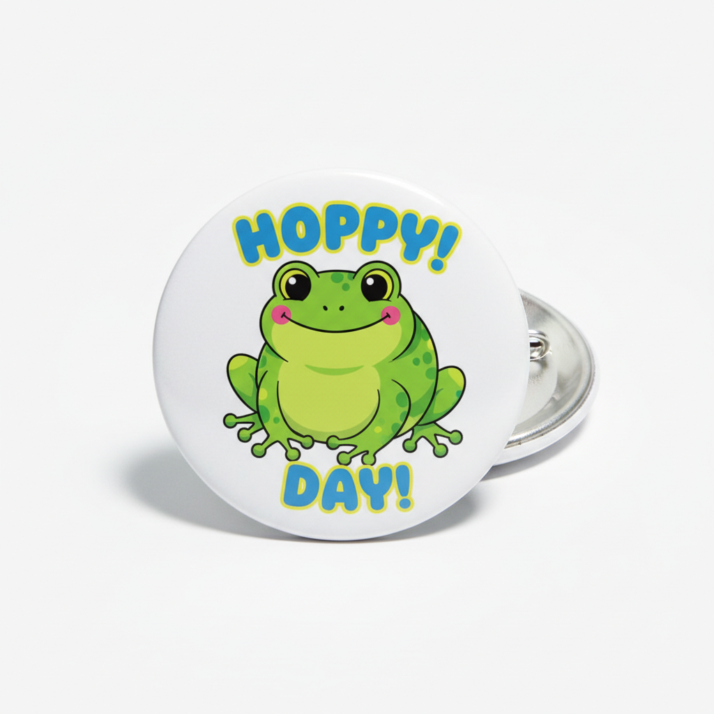 Green Frog Pinback 2.25-inch
