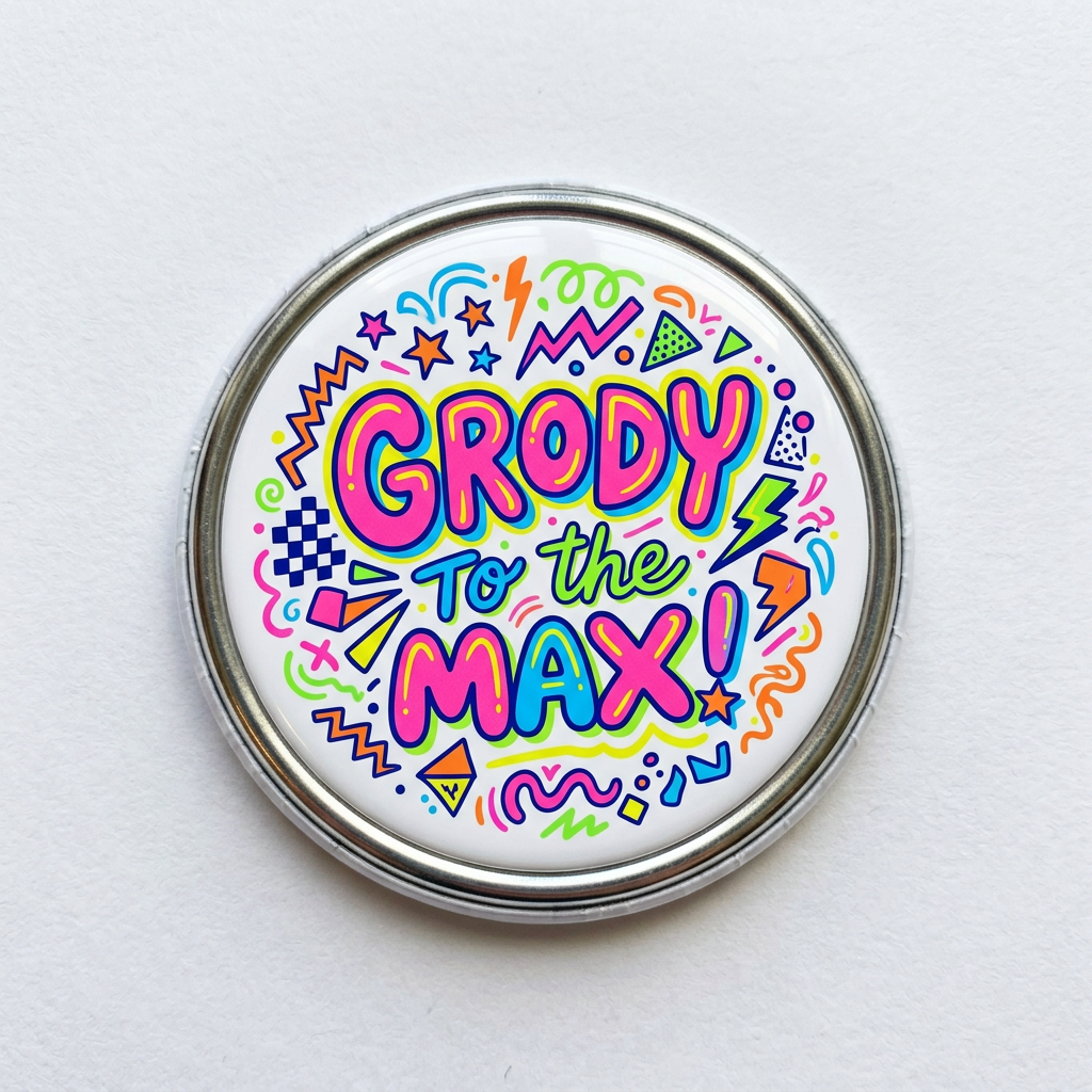 Grody to the max Pin Button 2.25-inch