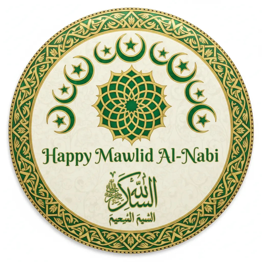 Happy Mawlid Al-Nabi (September 4-5) Pinback 2.25-inch