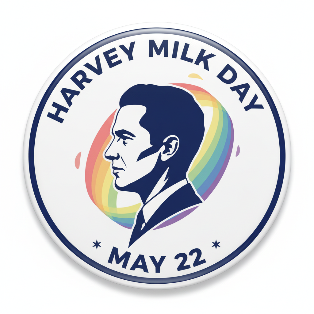 Harvey Milk Day (May 22) Pinback 2.25-inch