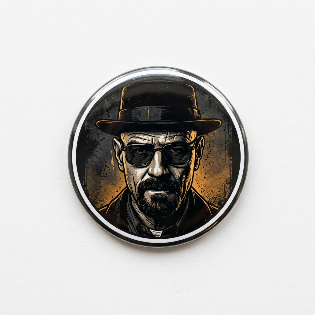 HEISENBERG Walter White Pin Button 2.25-inch