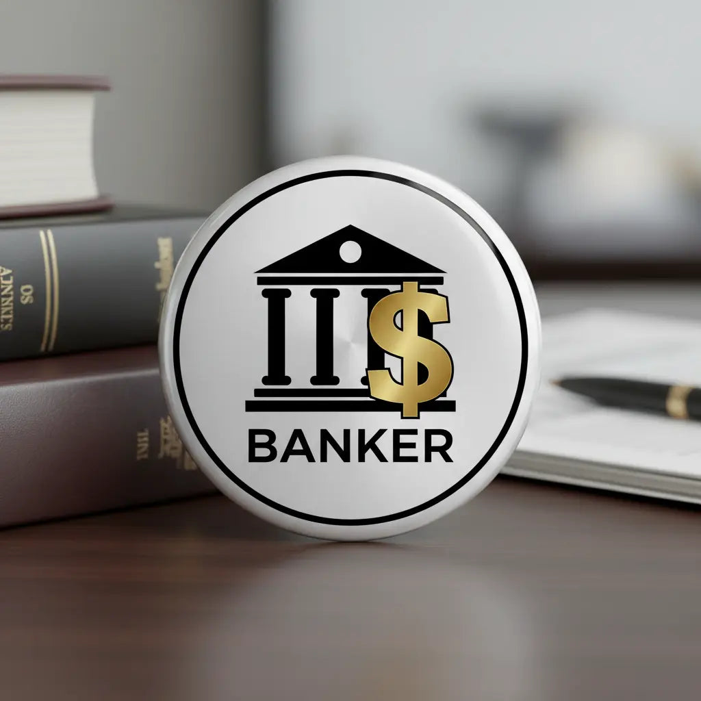 Banker Pinback 2.25-inch