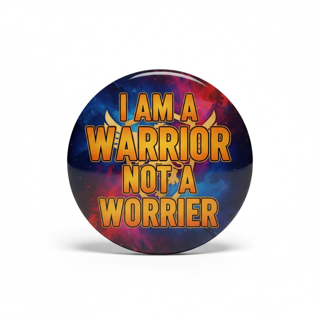 I am a Warrior not a Worrier Pinback 2.25-inch