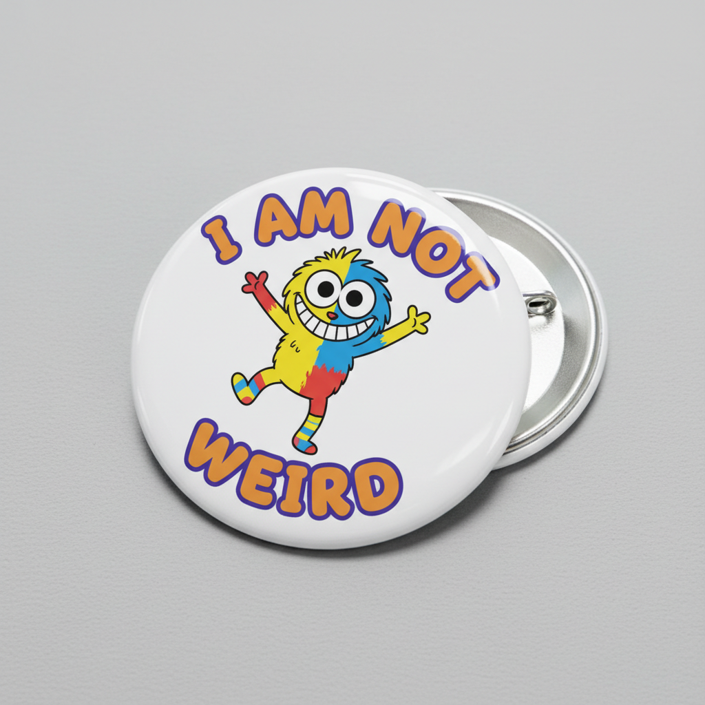 I am not weird Pinback 2.25-inch