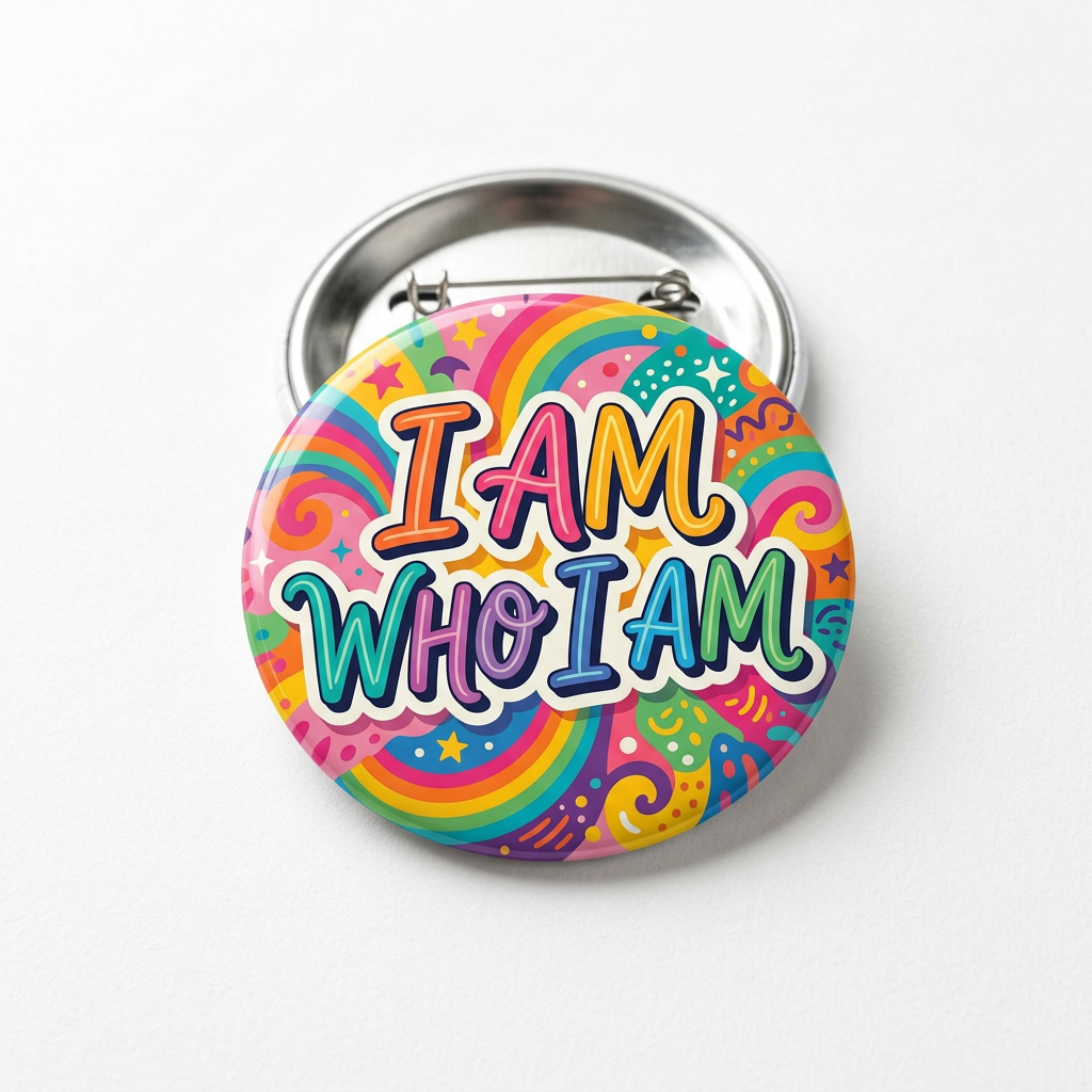 I am Who I am (affirmation) Pin Button 2.25-inch