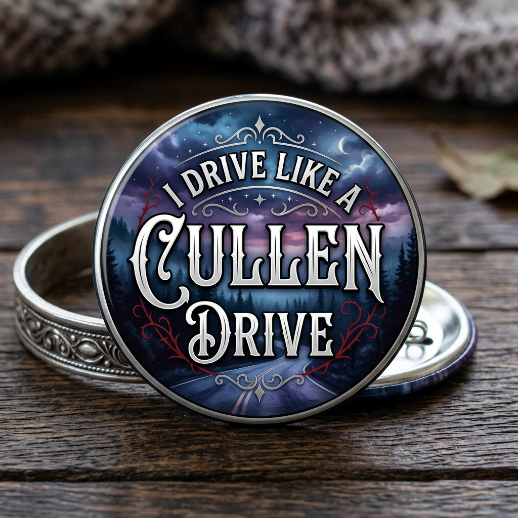 I drive like a Cullen Pin Button 2.25-inch