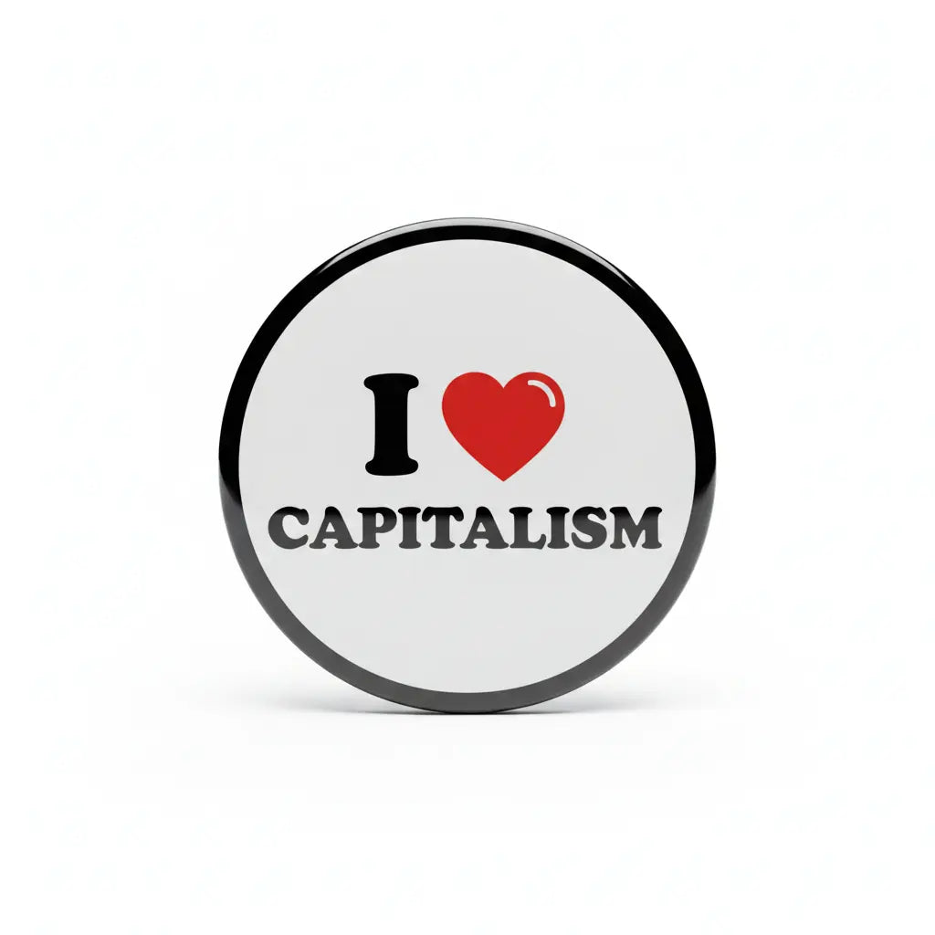 I Love Capitalism Pinback 2.25-inch