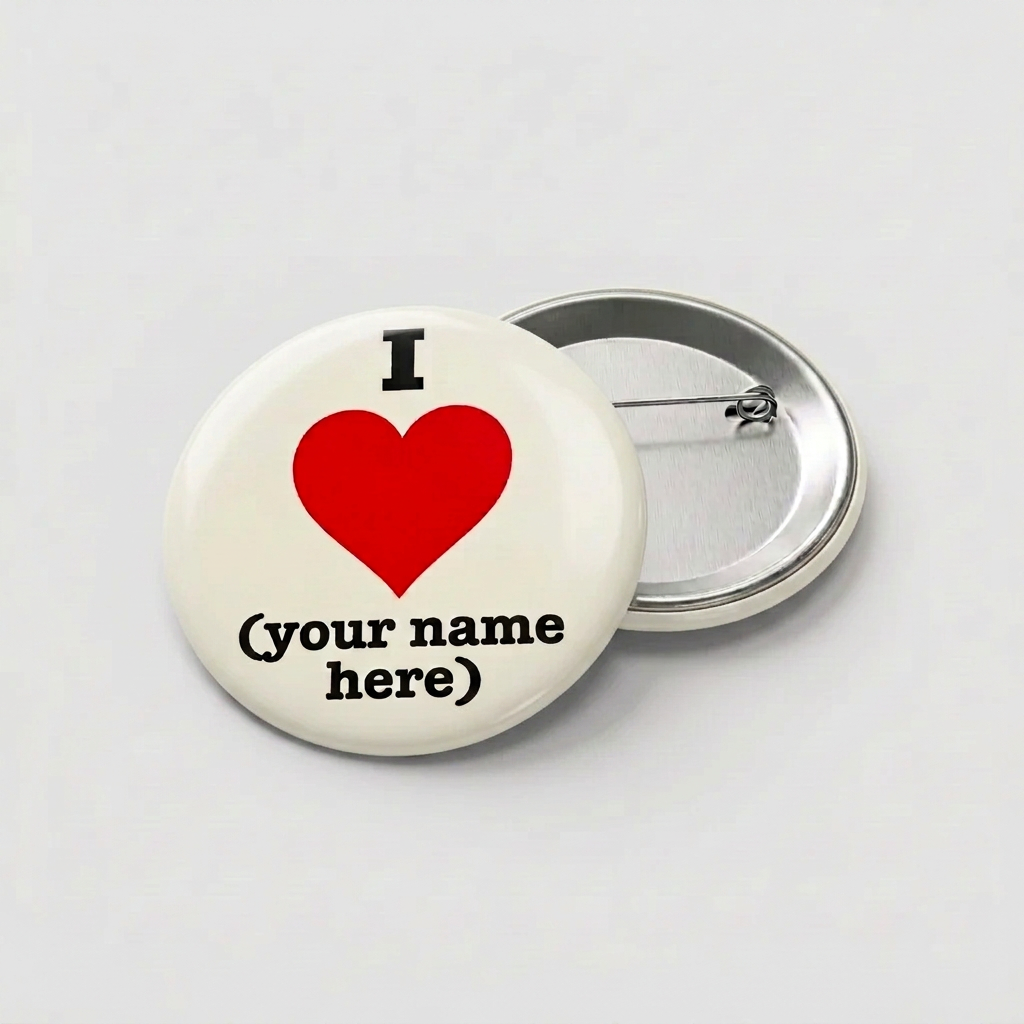 I Love Gymnastics Pin Button 2.25-inch - mypinbacks.com