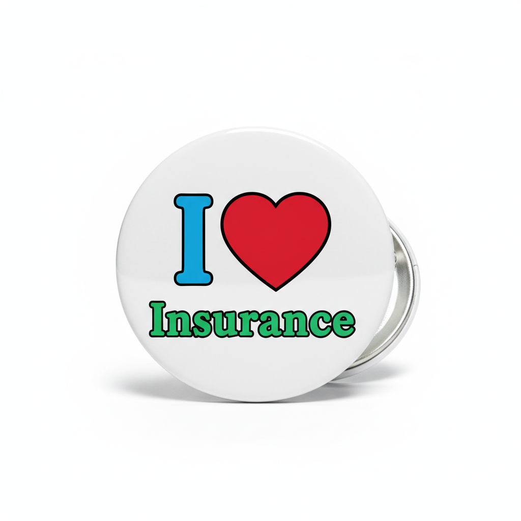I Love Insurance Pinback 2.25-inch