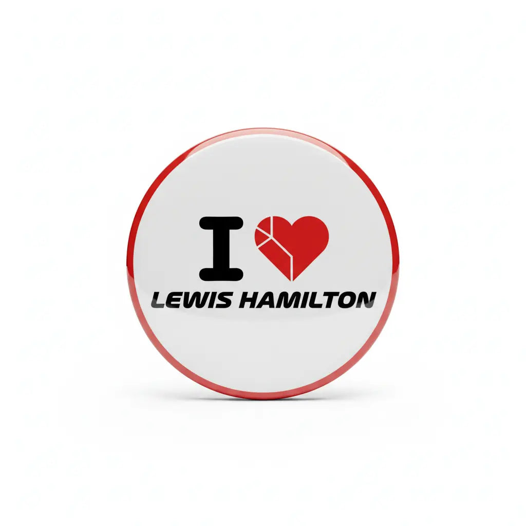 I Love Lewis Hamilton Pinback 2.25-inch