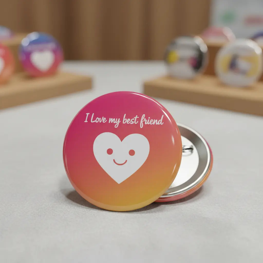 I Love my best friend Pinback 2.25-inch
