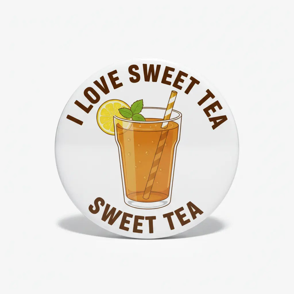 I Love Sweet Tea Pinback 2.25-inch