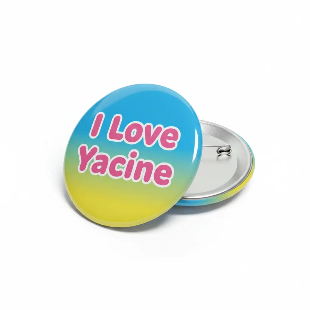 I Love Yacine Pinback 2.25-inch