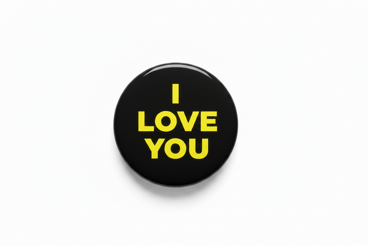 I Love You I Know Pinback 1.25-inch Set of 2