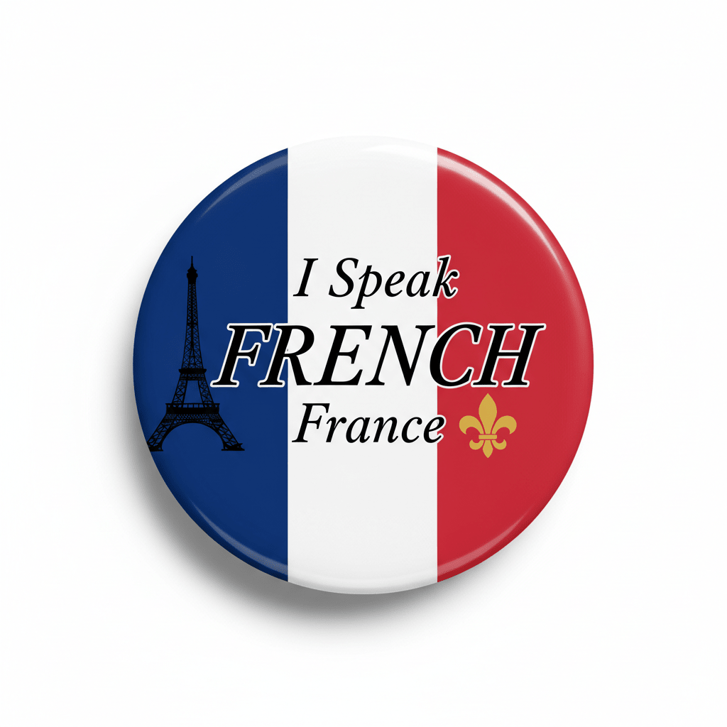 I Speak FRENCH France Magnet 2.25-inch - My Pinbacks