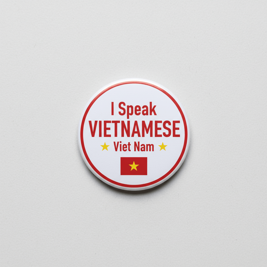 I Speak VIETNAMESE Viet Nam Magnet 2.25-inch - mypinbacks.com