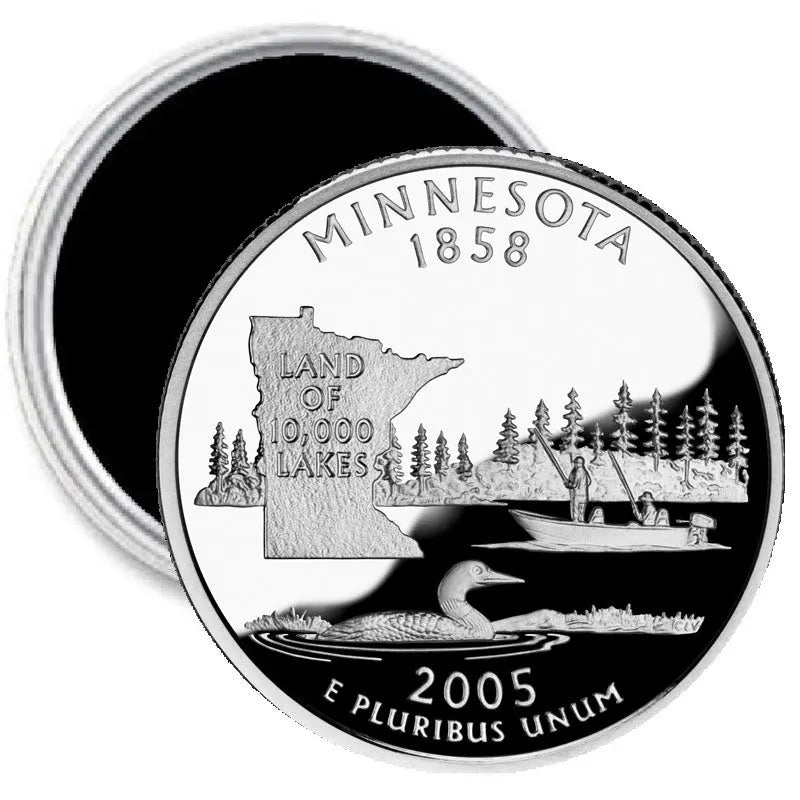 Minnesota State Quarter Mint Image Magnet 2.25-inch